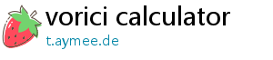 vorici calculator